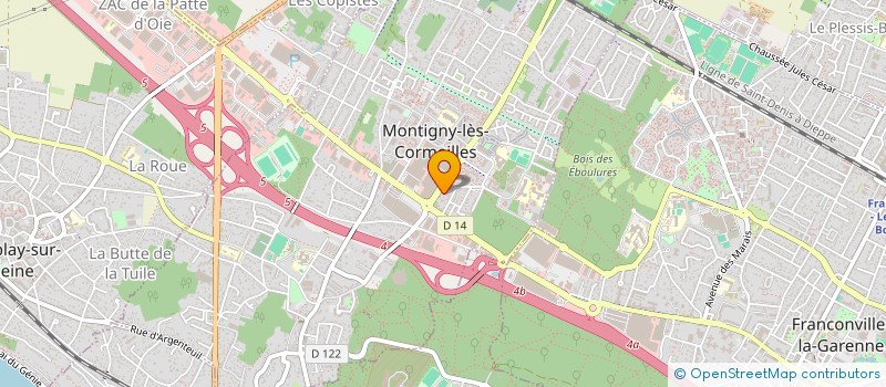 localisation de l'entreprise SCI DU PLESSIS à MONTIGNY-LES-CORMEILLES