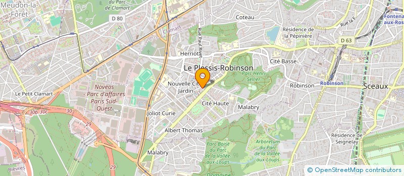 localisation de l'entreprise SCI DU PLESSIS à LE PLESSIS-ROBINSON