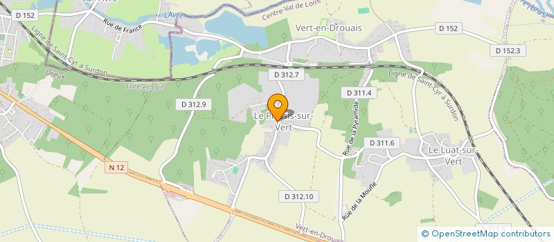 localisation de l'entreprise SCI DU PLESSIS à VERT-EN-DROUAIS