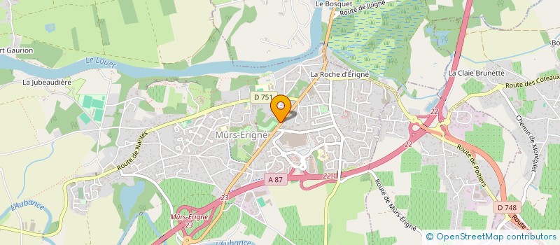 localisation de l'entreprise SCI DU PLESSIS  MURS-ERIGNE