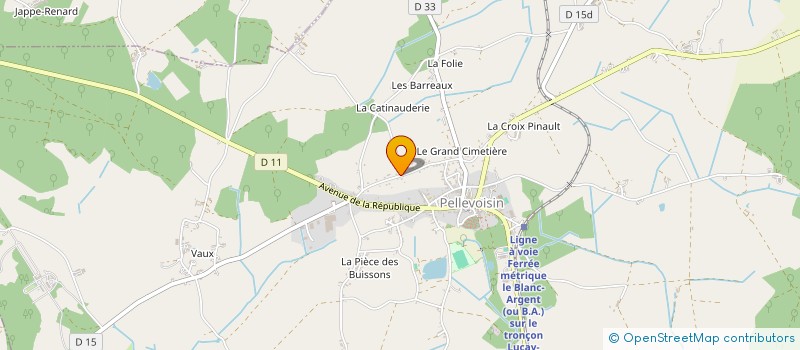 localisation de l'entreprise SCI DU PLESSIS à PELLEVOISIN