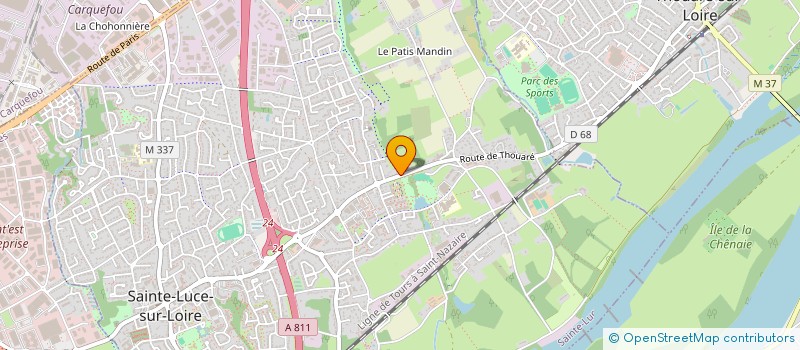 localisation de l'entreprise SCI DU PLESSIS  SAINTE-LUCE-SUR-LOIRE