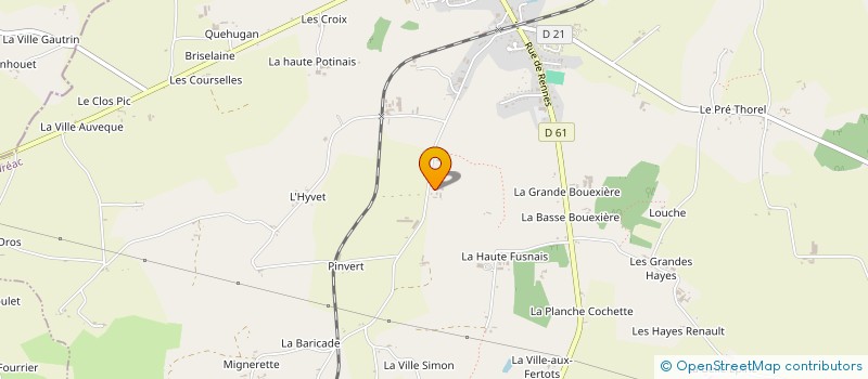 localisation de l'entreprise SCI DU PLESSIS DU LOU  LA CHAPELLE DU LOU DU LAC