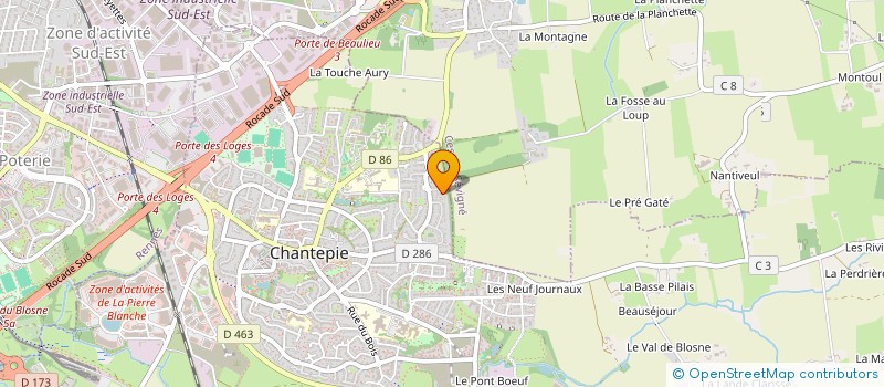 localisation de l'entreprise SCI DU PLESSIX  CHANTEPIE