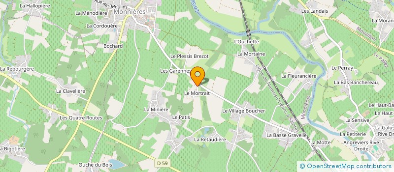 localisation de l'entreprise SCI DU PLEXUS  MONNIERES