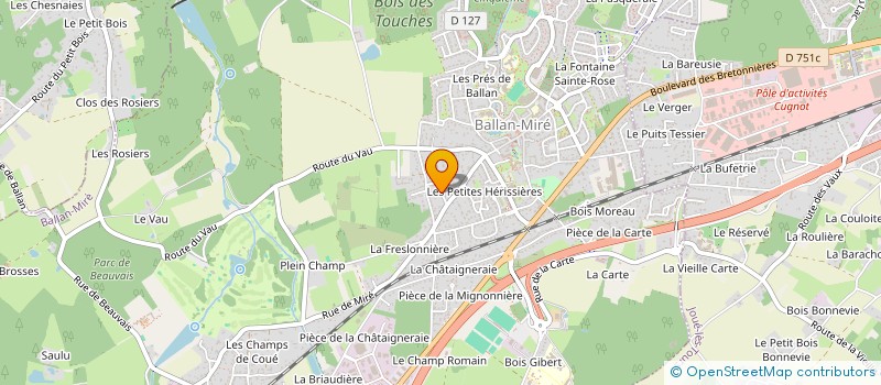 localisation de l'entreprise SCI DU PLOMBIER  BALLAN-MIRE