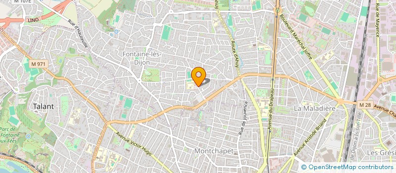 localisation de l'entreprise SCI DU POETE à DIJON