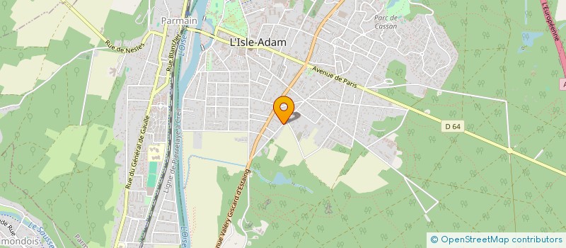 localisation de l'entreprise SCI DU POETE  L'ISLE-ADAM