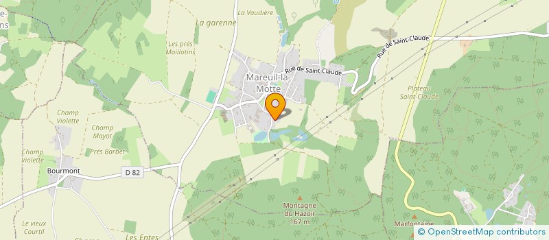 localisation de l'entreprise SCI DU POIL COQ  MAREUIL-LA-MOTTE