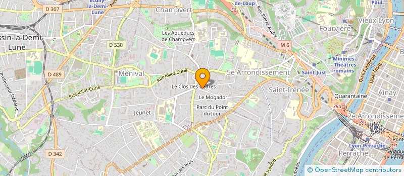 localisation de l'entreprise SCI DU POINT B  LYON