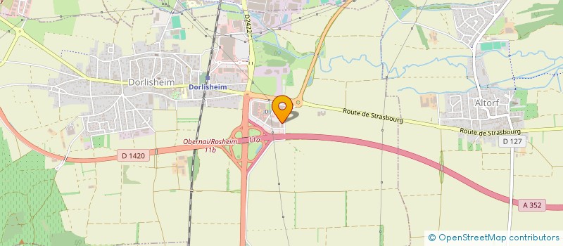 localisation de l'entreprise SCI DU POINT CENTRAL  DORLISHEIM