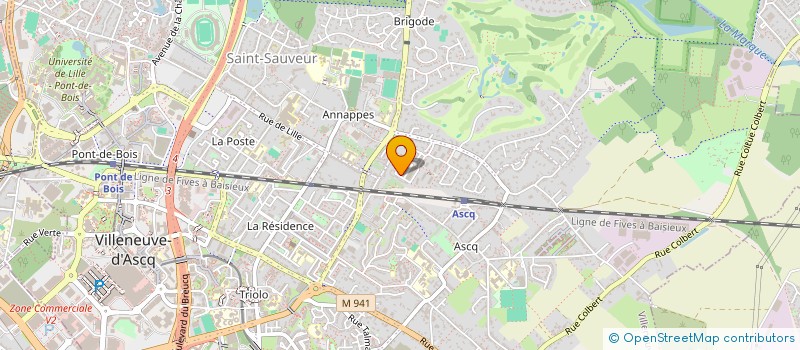 localisation de l'entreprise SCI DU POINT DU JOUR à VILLENEUVE-D'ASCQ