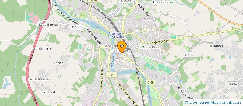 localisation de l'entreprise SCI DU POINT DU JOUR à ARGENTON-SUR-CREUSE