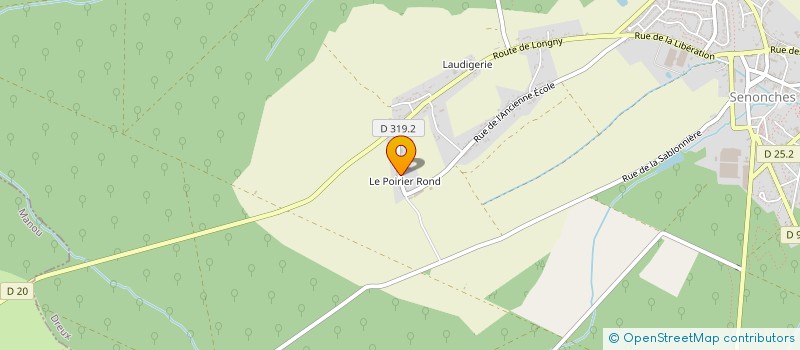 localisation de l'entreprise SCI DU POIRIER ROND à SENONCHES