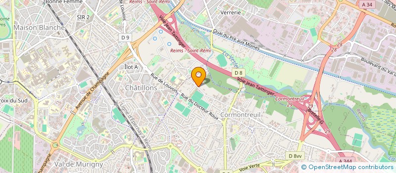 localisation de l'entreprise SCI DU POISSON VERT  CORMONTREUIL