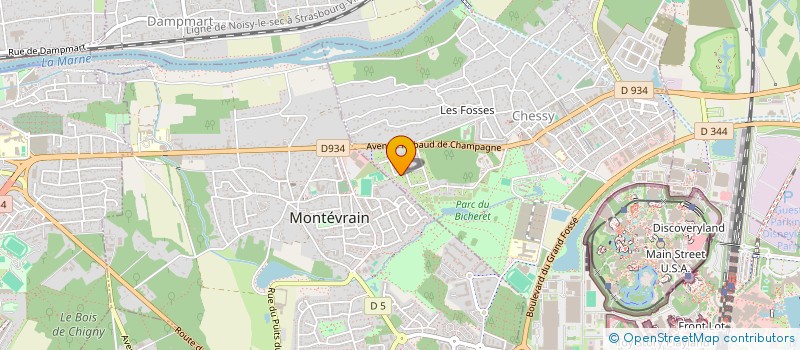 localisation de l'entreprise SCI DU POITOU  CHESSY