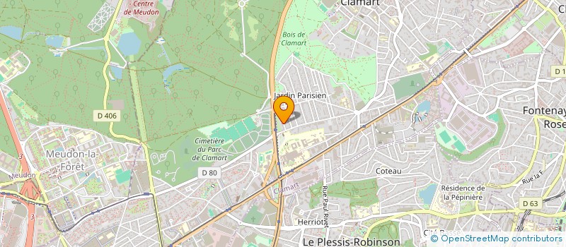 localisation de l'entreprise SCI DU POITOU à CLAMART