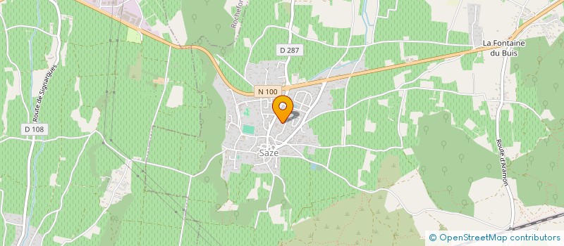 localisation de l'entreprise SCI DU POLE  SAZE