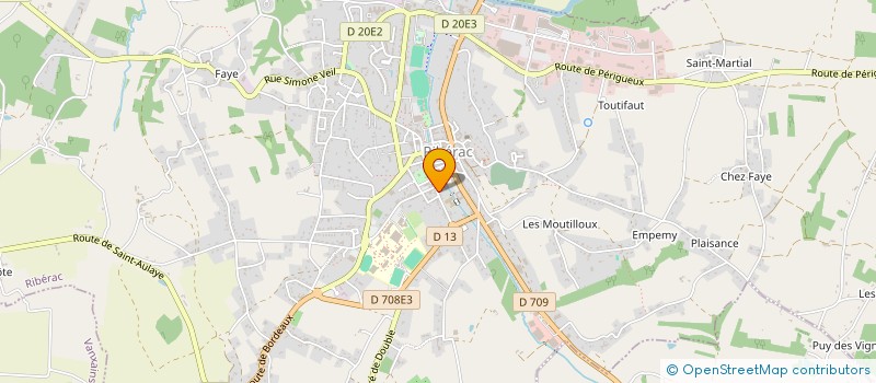 localisation de l'entreprise SCI DU POLE DE CHANCELADE  RIBERAC