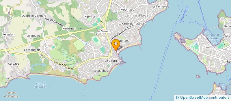 localisation de l'entreprise SCI DU POLE NAUTISME  LARMOR-PLAGE