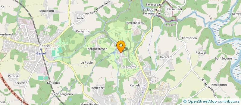 localisation de l'entreprise SCI DU POLE NORD  QUEVEN