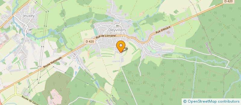 localisation de l'entreprise SCI DU POLE SANTE BRUYERES à DEYVILLERS