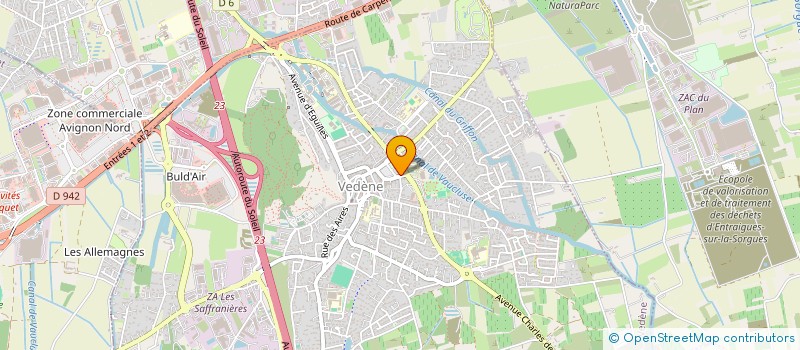 localisation de l'entreprise SCI DU POLE SANTE VEDENE  VEDENE
