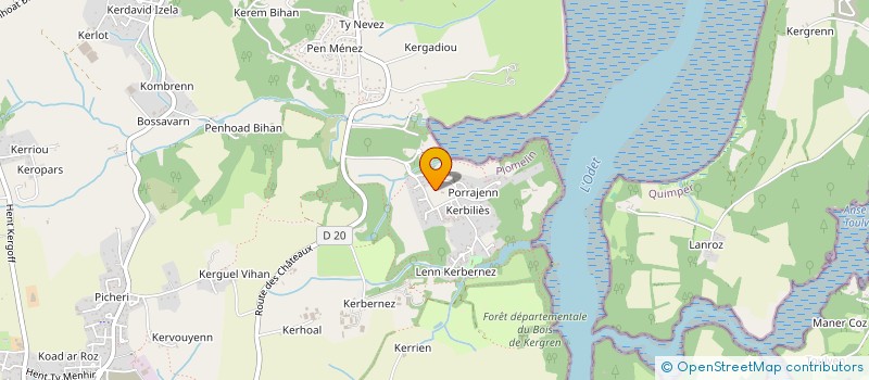 localisation de l'entreprise SCI DU POLHOAD  PLOMELIN