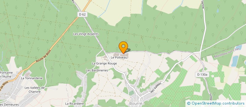 localisation de l'entreprise SCI DU POLIVEAU à MONTRICHARD-VAL-DE-CHER