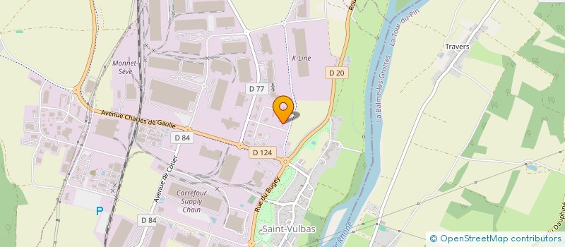 localisation de l'entreprise SCI DU POLO CLUB  SAINT-VULBAS