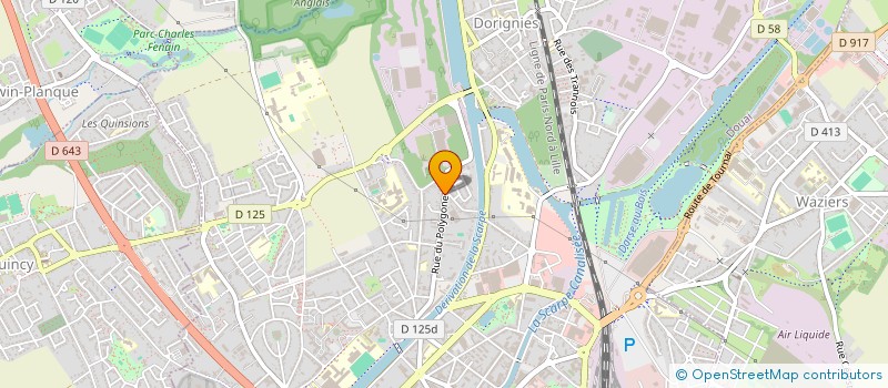 localisation de l'entreprise SCI DU POLYGONE à DOUAI