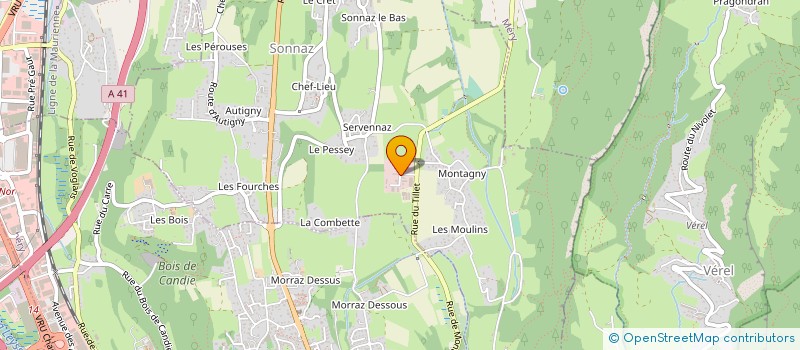 localisation de l'entreprise SCI DU POMARAY  SONNAZ