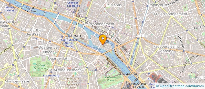 localisation de l'entreprise SCI DU PONANT  PARIS