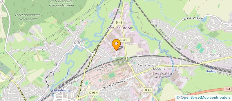 localisation de l'entreprise SCI DU PONANT à SARREBOURG