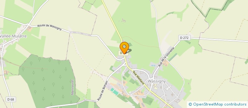 localisation de l'entreprise SCI DU PONCELET  WASSIGNY