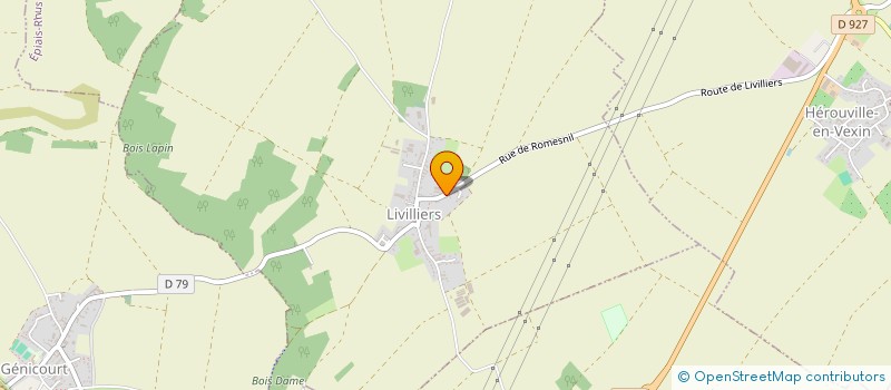 localisation de l'entreprise SCI DU PONT  LIVILLIERS