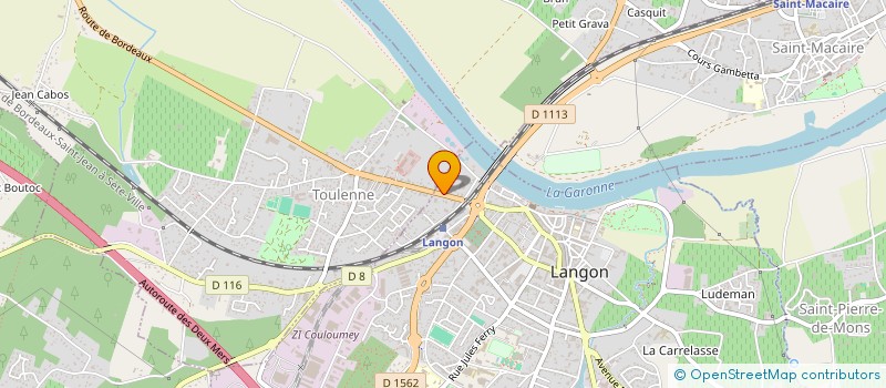 localisation de l'entreprise SCI DU PONT à LANGON