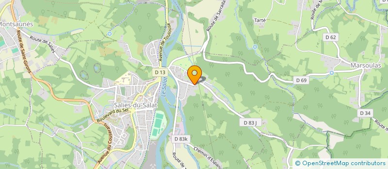localisation de l'entreprise SCI DU PONT  SALIES-DU-SALAT