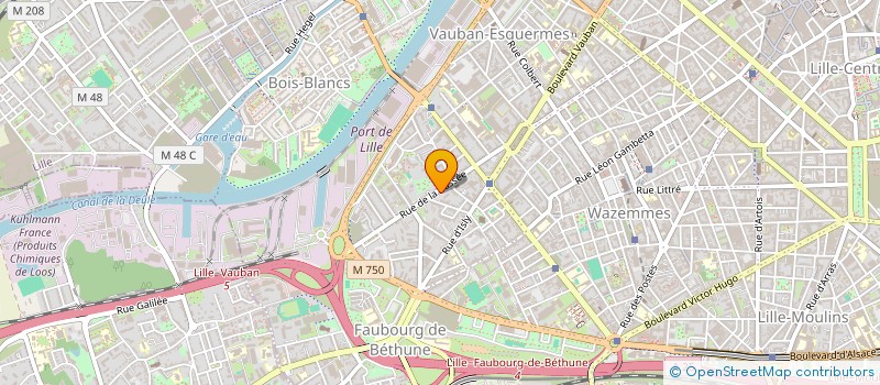 localisation de l'entreprise SCI DU PONT  LILLE