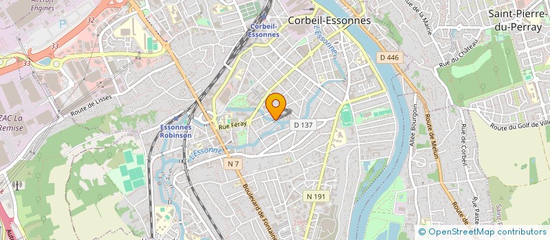 localisation de l'entreprise SCI DU PONT à CORBEIL-ESSONNES