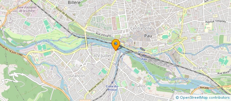 localisation de l'entreprise SCI DU PONT à PAU