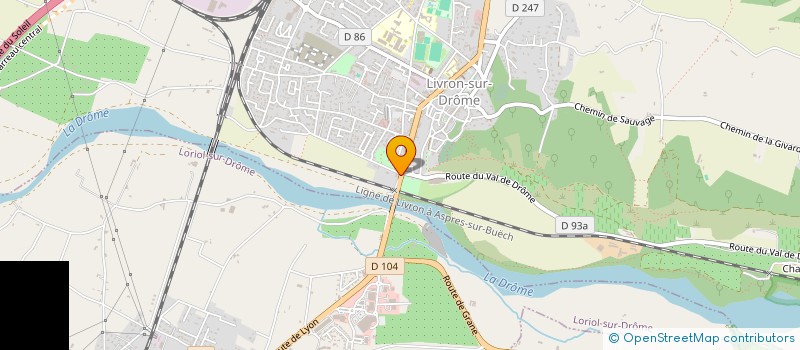 localisation de l'entreprise SCI DU PONT  LIVRON-SUR-DROME