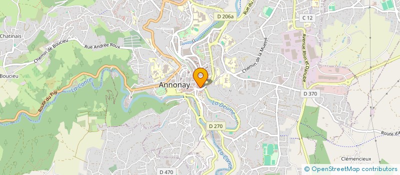 localisation de l'entreprise SCI DU PONT à ANNONAY