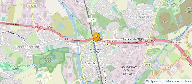 localisation de l'entreprise SCI DU PONT  FLERS-EN-ESCREBIEUX