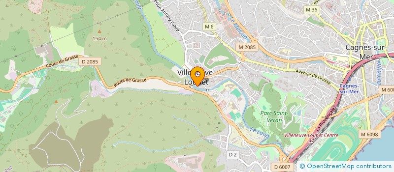 localisation de l'entreprise SCI DU PONT  VILLENEUVE-LOUBET