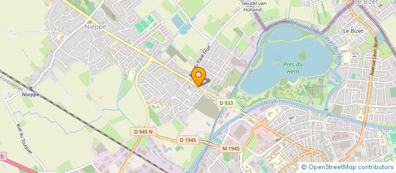 localisation de l'entreprise SCI DU PONT  NIEPPE