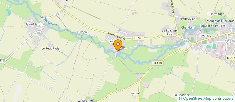 localisation de l'entreprise SCI DU PONT  CHEF-BOUTONNE