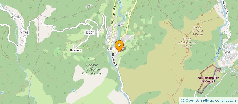 localisation de l'entreprise SCI DU PONT  SAHORRE