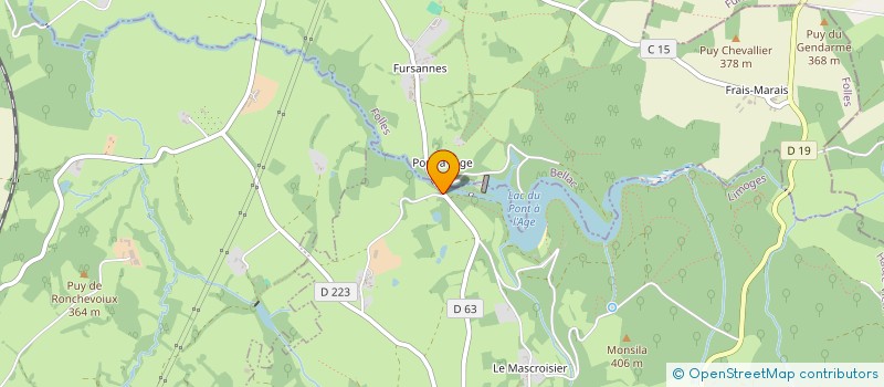 localisation de l'entreprise SCI DU PONT A L'AGE à LAURIERE