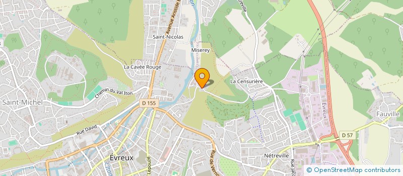 localisation de l'entreprise SCI DU PONT A L ECRIVAIN  EVREUX